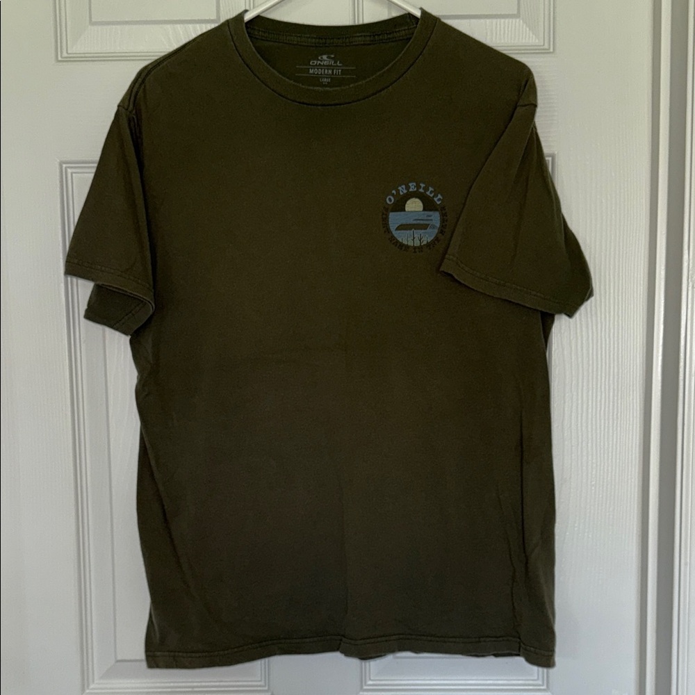 O’Neill men’s brown & blue short sleeve teeshirt